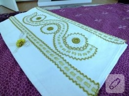 El emeği göz nuru havlu kenarı