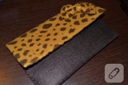 Leopar Keçe Çanta