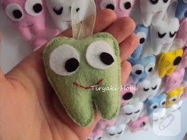 Keçe Dolgulu Diş Figürü
