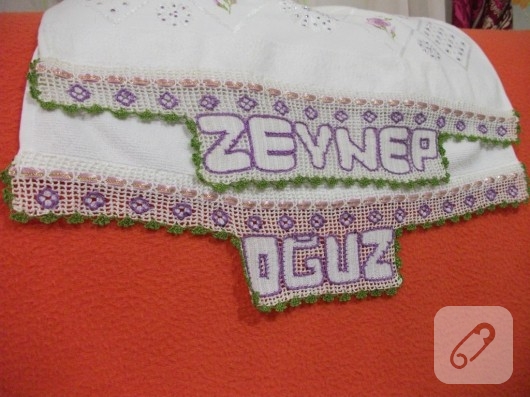 tığ işi havlu kenarı