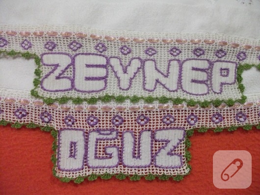tığ işi havlu kenarı