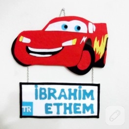 Şimşek McQueen Kapı Süsü