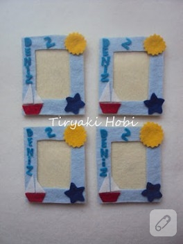 Keçe Çerçeve Magnet – Deniz’e
