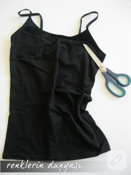 Askılı T-shirtün Eteğe Dönüşümü