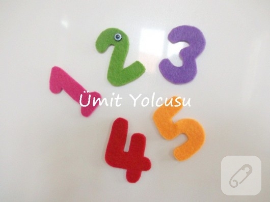 Keçe Magnet Rakamlar Keçe Magnet Rakamlar