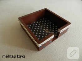 Ahşap Boyama Bardak Altlığı