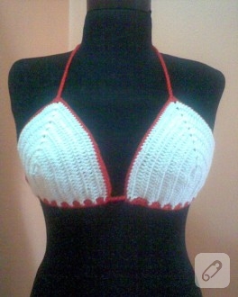 Örgü Bikini Üstü
