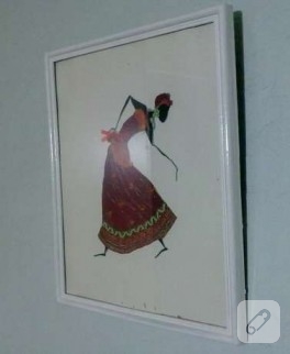 Keçe kalpli çerçevem