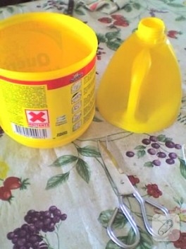 geri dönüşümm saksı..