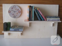 mini kitaplık kapı süsü