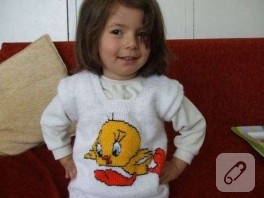 Tweety’li çocuk süveteri
