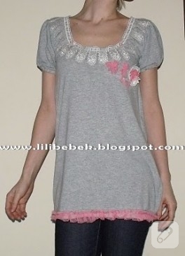 T-shirtten tunik