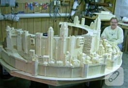 Minas Tirith kibrit çöpü modeli