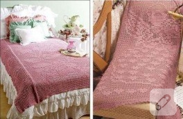 Dantel Yatak Örtüsü