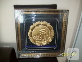 Sarı folyo ile çalıştığım tablom