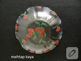 Cam boyama tabak