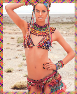 Örgü bikini aksesuarları