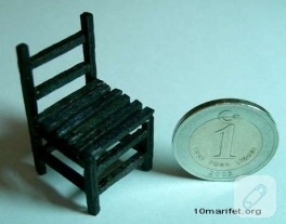 Kibrit Çöplerinden, “Sandalye Maketi”