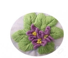 brazillian embroidery menekşeler