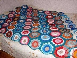 tığ örgüden battaniye
