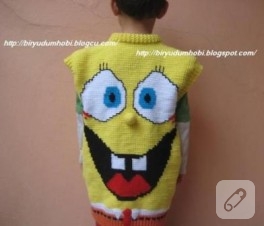 sünger bob yelek modeli