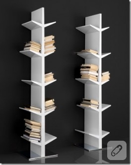 Sade ve Şık Kitap Rafları.