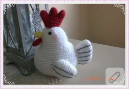 amigurumi tavuk ve yapılışı,anlatımlı