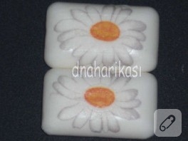 Papatya desenli sabunlarım