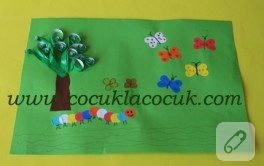Şekilli Delgeçlerle Kelebek Tablosu- Çocuk Faaliyeti