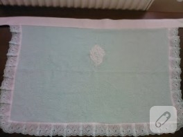 havludan mutfak önlüğü yaptım