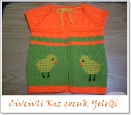 BİR CİVCİVLİ BEBEK YELEĞİDE BENDEN