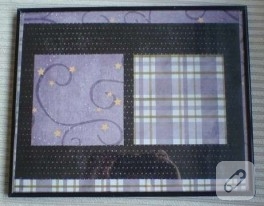 ÇERÇEVENİN İÇİNE SCRAPBOOK KAĞITLARI