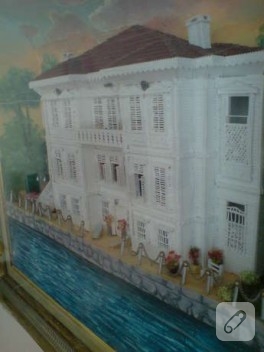 3D prenses rukiye yalısı..rölyef tablo