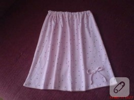 Pijama paçası eteğe dönüştü :)