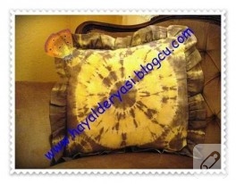 batik boyama yastığım