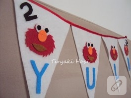 Keçe bayrak – Elmo