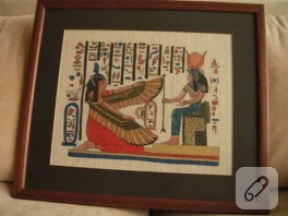 Eski Mısır Desenleriyle Tablo
