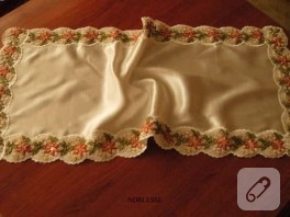 Güpür Dantelle Kurdele Nakışı