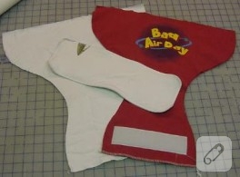 Tshirtten bebek bezi yapmışlar