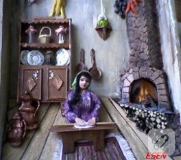 Rölyef köy evi mutfağı