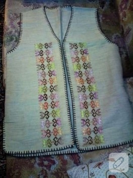 Kilim Deseni Yelek