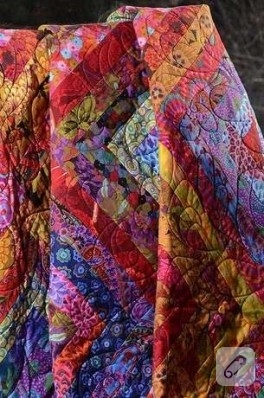 patchwork yatak örtüsü