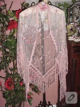 dantel şal örnekleri