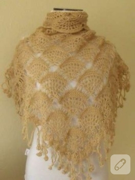 örgü şal modeli