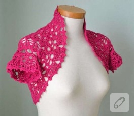 Fuşya bolero modeli