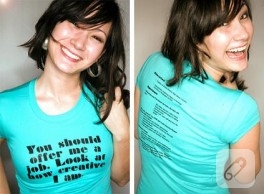 İş Arayanlara Cv T-shirt