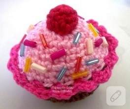 Örgü Cupcake..