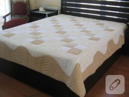 Patchwork yatak örtüm