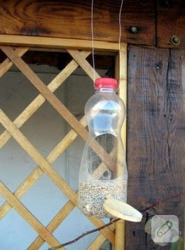 Plastik Şişeden Kuş Yemliği