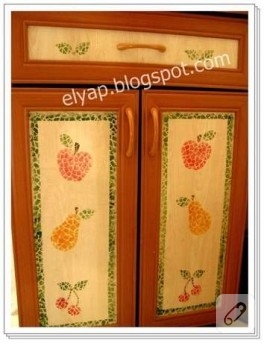 Mutfakta dekorasyon yaptım